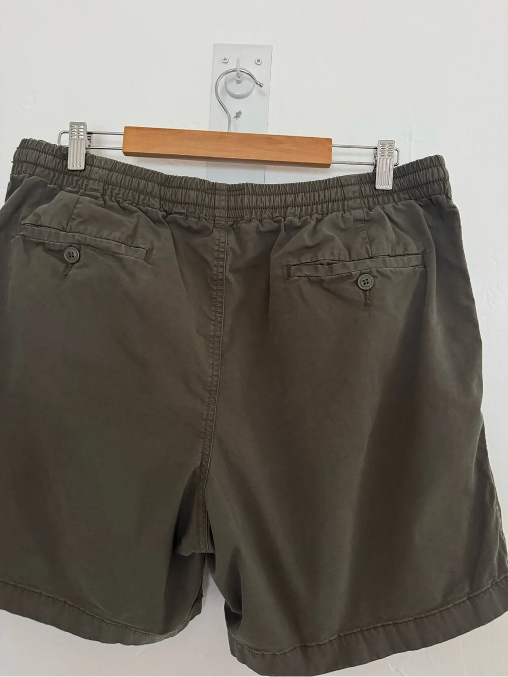 J. Crew 6” Dock Short Green Drawstring Waist Cotton Stretch Minimal